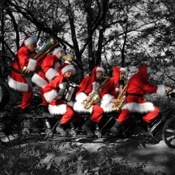 Kerstmannen-Fiets-Orkest-boeken