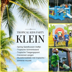 tropical kids party klein huren