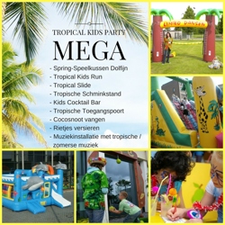 tropical kids party mega huren